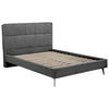 POLSTERBETT 140/200 cm  in Dunkelgrau  - Dunkelgrau/Schwarz, Design, Holz/Textil (140/200cm) - Boxxx