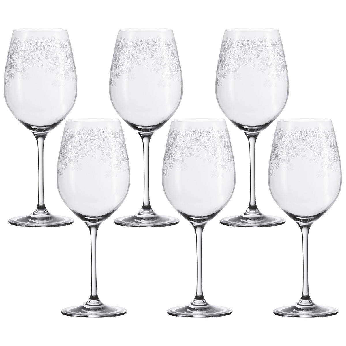 GLÄSERSET Chateau 6-teilig  - Transparent, LIFESTYLE, Glas (510ml) - Leonardo