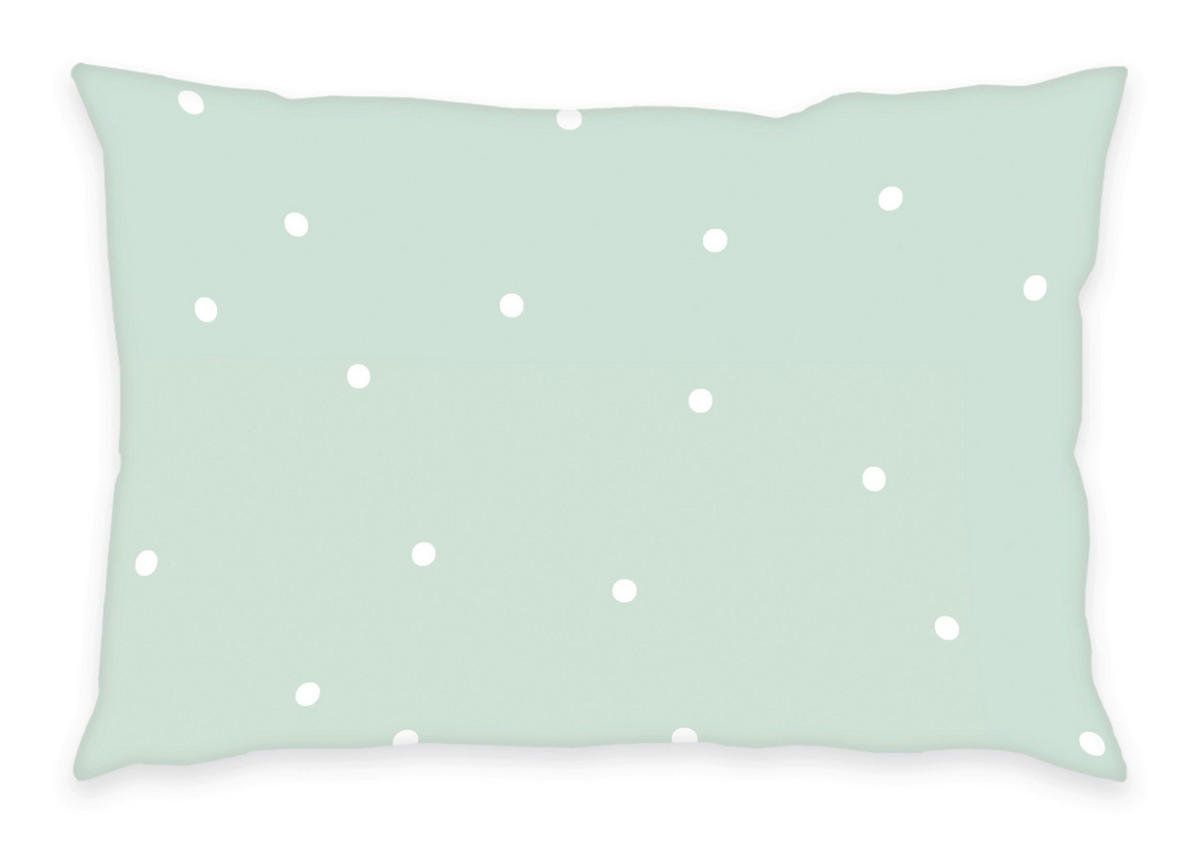 BABYBETTWÄSCHE 100/135 cm  - Türkis/Weiß, Basics, Textil (100/135cm) - Herding
