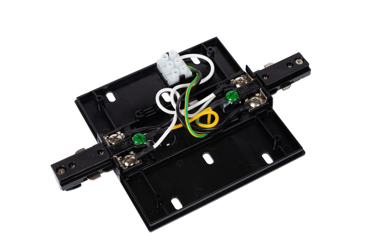 SCHIENENSYSTEM Track 19.6/12/1.8 cm   - Schwarz, Basics, Kunststoff (19.6/12/1.8cm) - Lucide