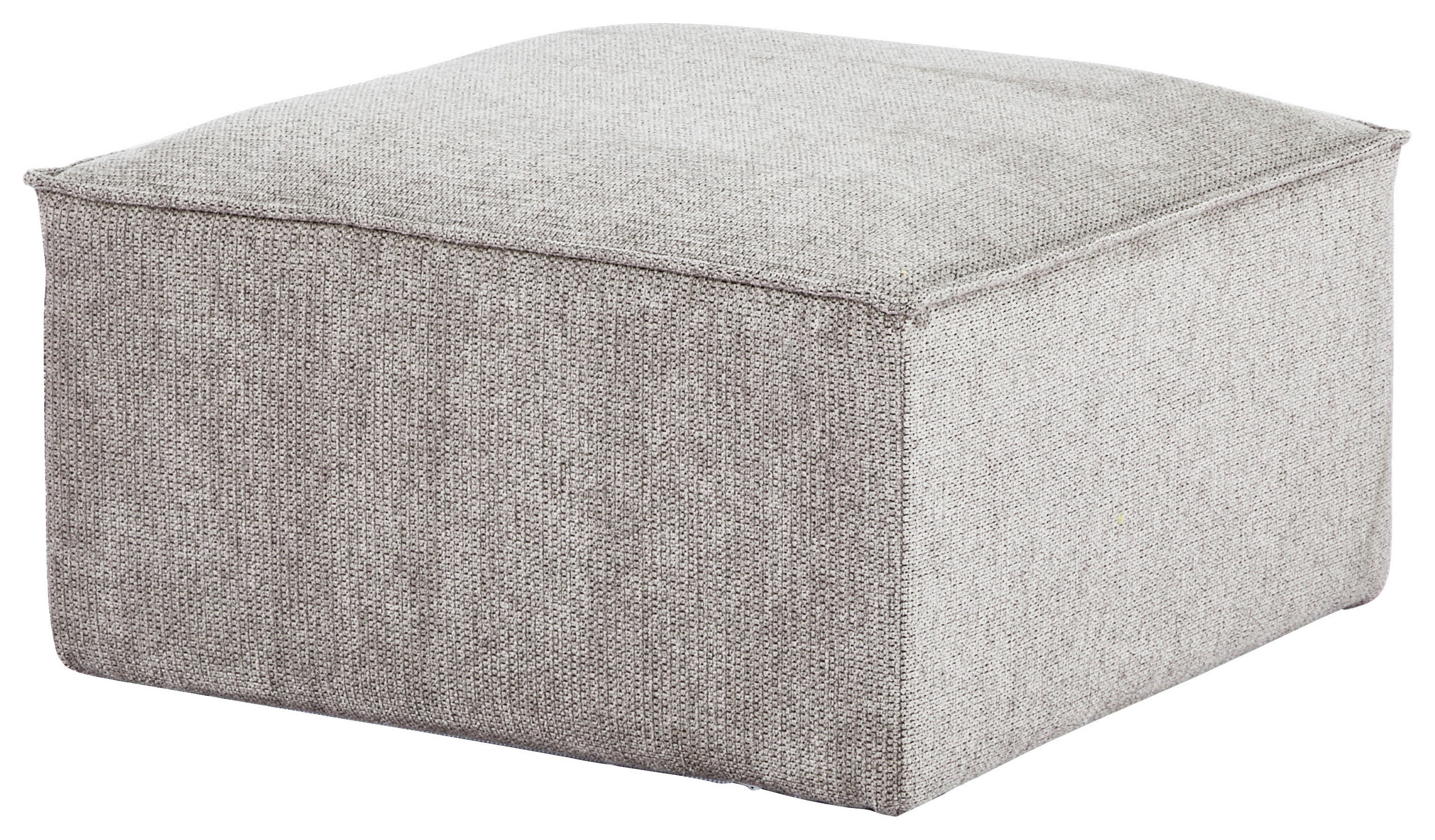 HOCKER in Textil Naturfarben  - Naturfarben, Design, Kunststoff/Textil (71/41/71cm) - Carryhome