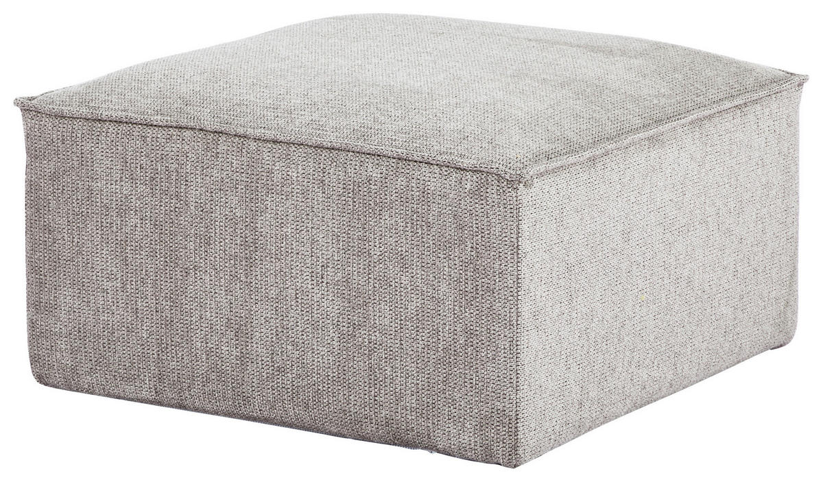 HOCKER in Textil Naturfarben  - Naturfarben, Design, Kunststoff/Textil (71/41/71cm) - Carryhome