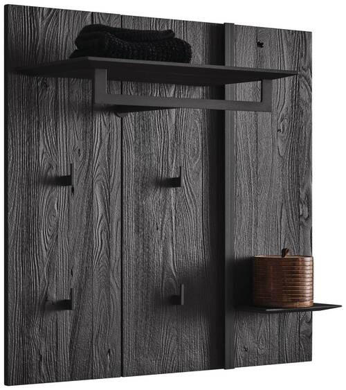 GARDEROBENPANEEL  in 90/86/35 cm  - Anthrazit, Design, Holz/Metall (90/86/35cm) - Johann Jakob