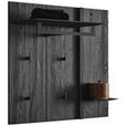GARDEROBENPANEEL  in 90/86/35 cm  - Anthrazit, Design, Holz/Metall (90/86/35cm) - Johann Jakob