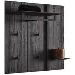 GARDEROBENPANEEL  in 90/86/35 cm  - Anthrazit, Design, Holz/Metall (90/86/35cm) - Johann Jakob