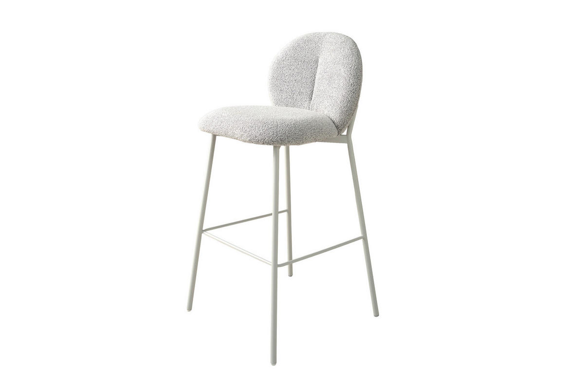 BARHOCKER-SET in Greige  - Greige/Seidengrau, MODERN, Textil/Metall (47/102,7/52cm) - Schöner Wohnen
