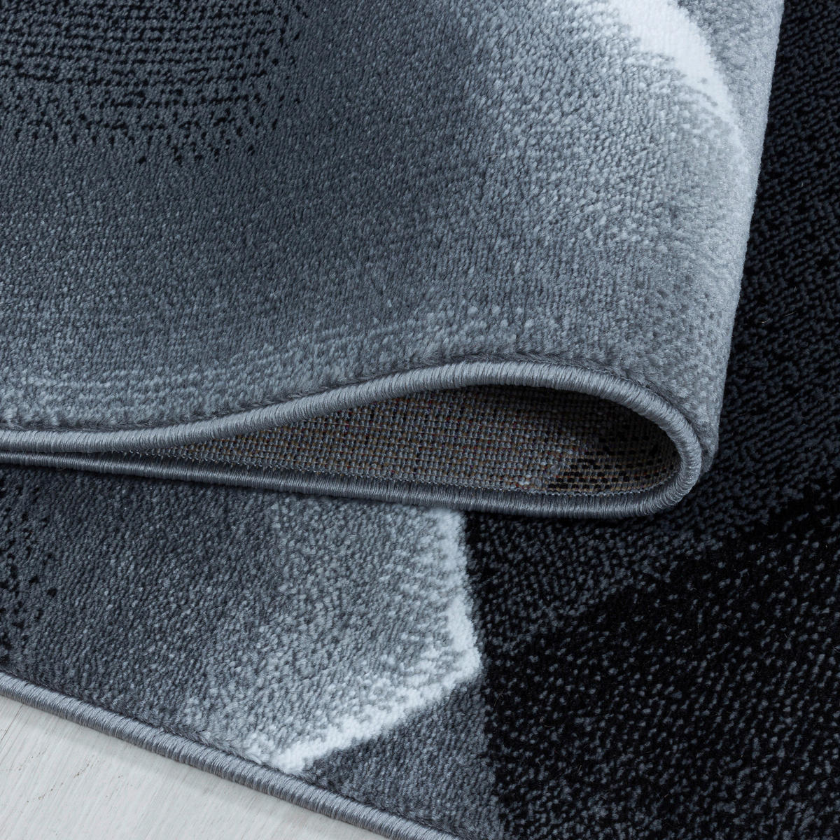 GOLVLÖPARE 80/250 cm Costa 3527 Black  - svart, Design, textil (80/250cm)