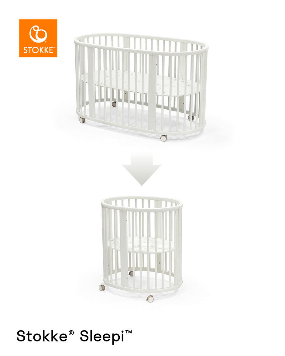 ERWEITERUNGSSET Sleepi Downsizing Kit  - Weiß, Basics, Holz (58/6/79cm) - Stokke