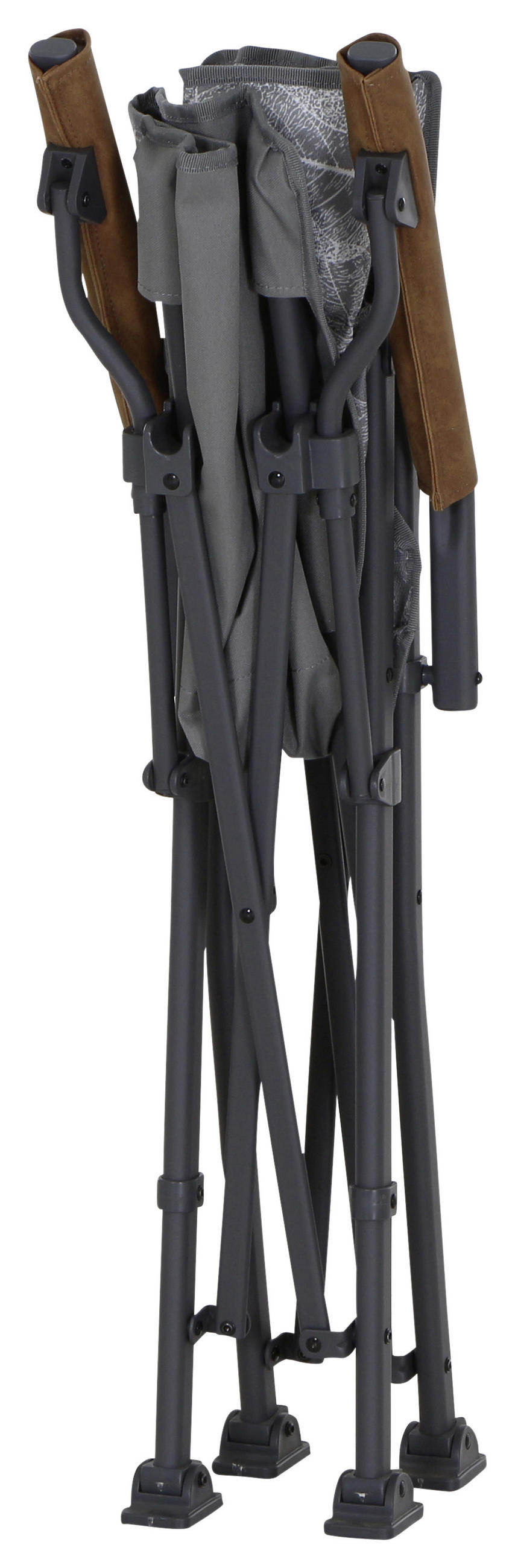 CAMPINGSESSEL - Anthrazit/Braun, KONVENTIONELL, Textil/Metall (73/55/99cm) - Siena Garden