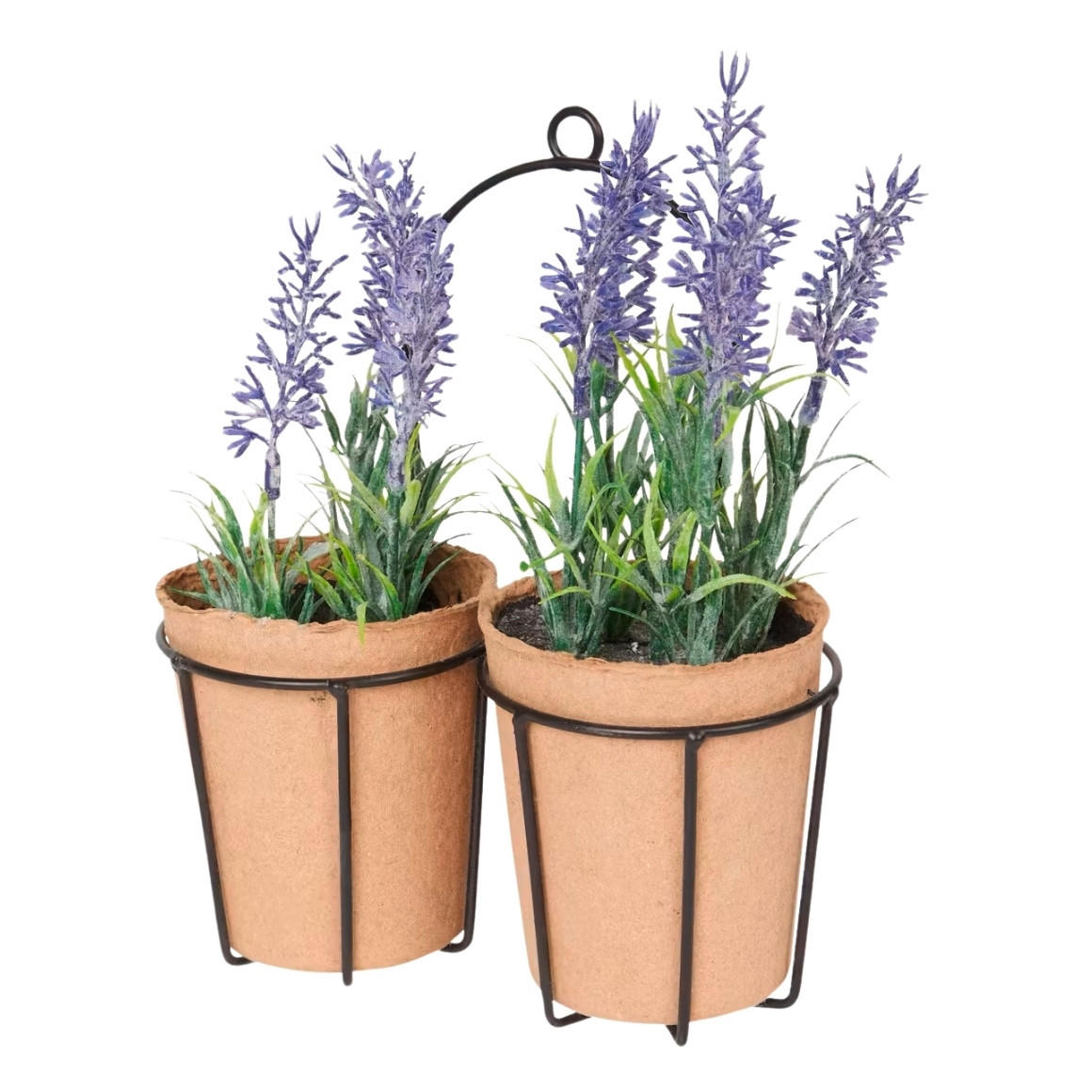 CVIJEĆE UMJETNO  - zelena/svijetlo ljubičast, Basics, plastika (8/16/22cm)