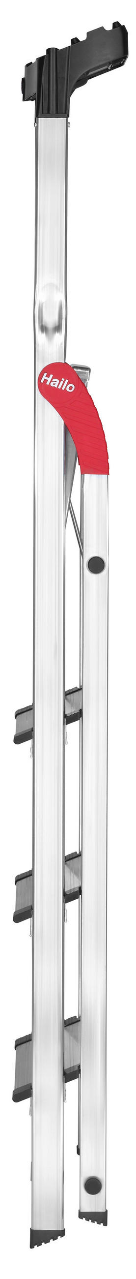 LEITER - Silberfarben, Basics, Kunststoff/Metall (45/146/85cm) - Hailo