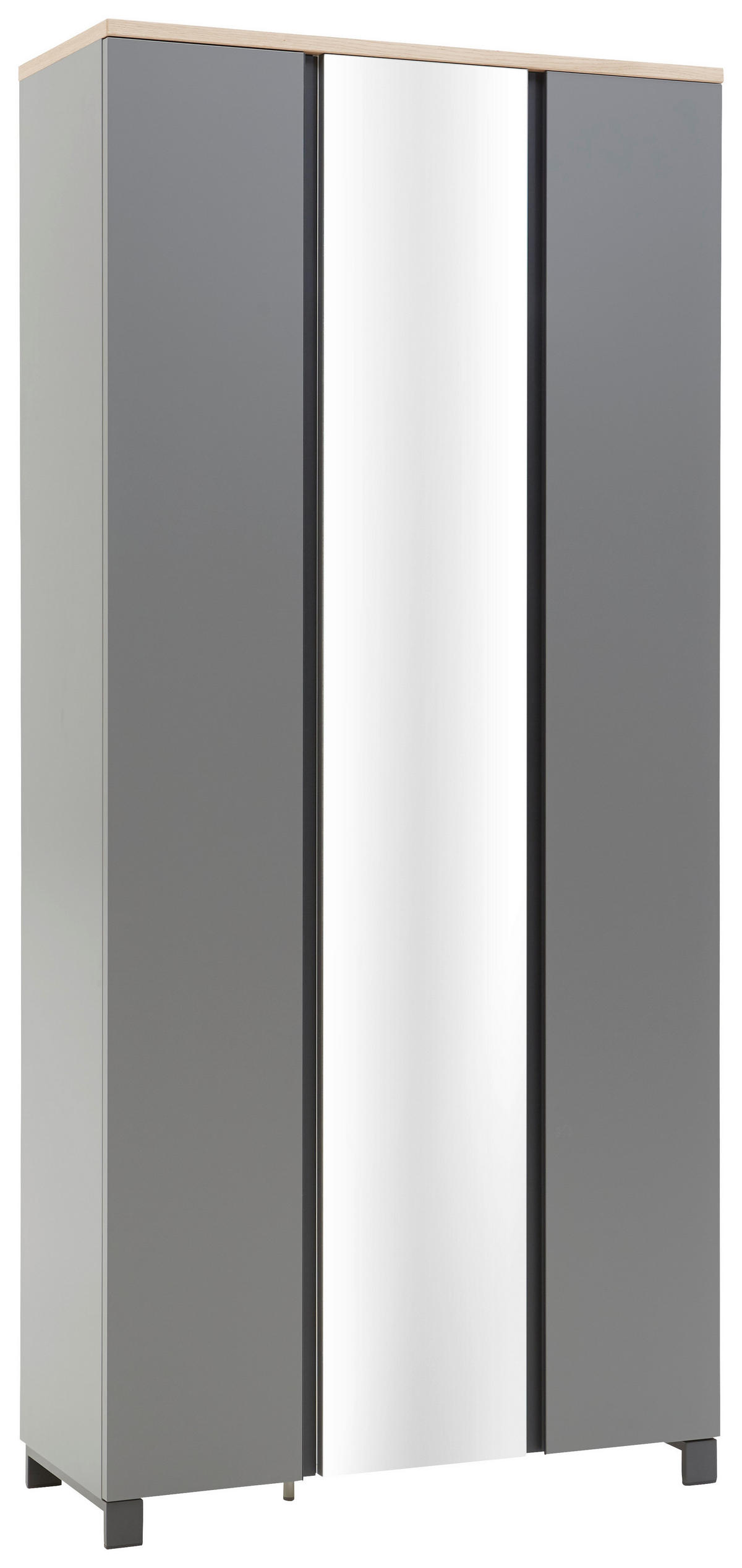 GARDEROBE 4-teilig  in 270/193/37 cm  - Eichefarben/Anthrazit, Design, Holz/Holzwerkstoff (270/193/37cm) - Dieter Knoll