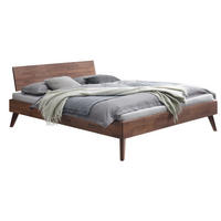 BETT 200/200 cm,  in Nussbaumfarben,  - Nussbaumfarben, Natur, Holz (200/200cm) - Hasena