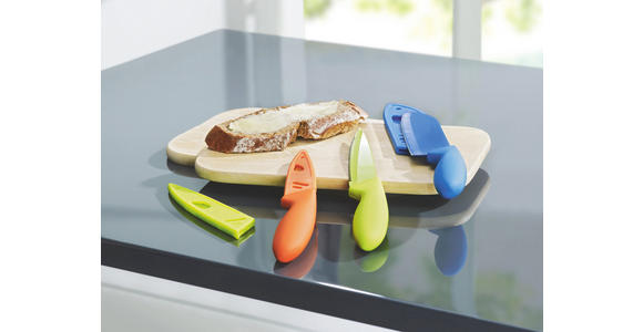 MESSERSET 3-teilig - Blau/Hellgrün, Basics, Kunststoff (28,5cm) - Boxxx