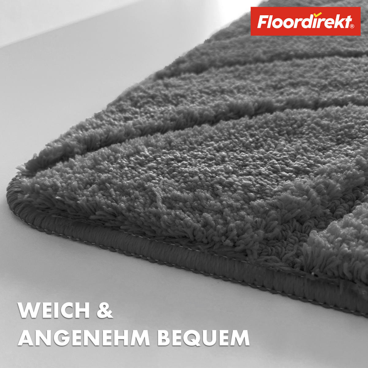 BADEMATTE Maris Dunkelgrau 60/120 cm  - Dunkelgrau, Basics, Kunststoff/Textil (60/120cm) - Floordirekt