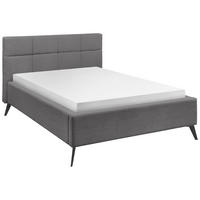 POLSTERBETT 140/200 cm  in Grau  - Schwarz/Grau, KONVENTIONELL, Textil/Metall (140/200cm) - SetOne by Musterring