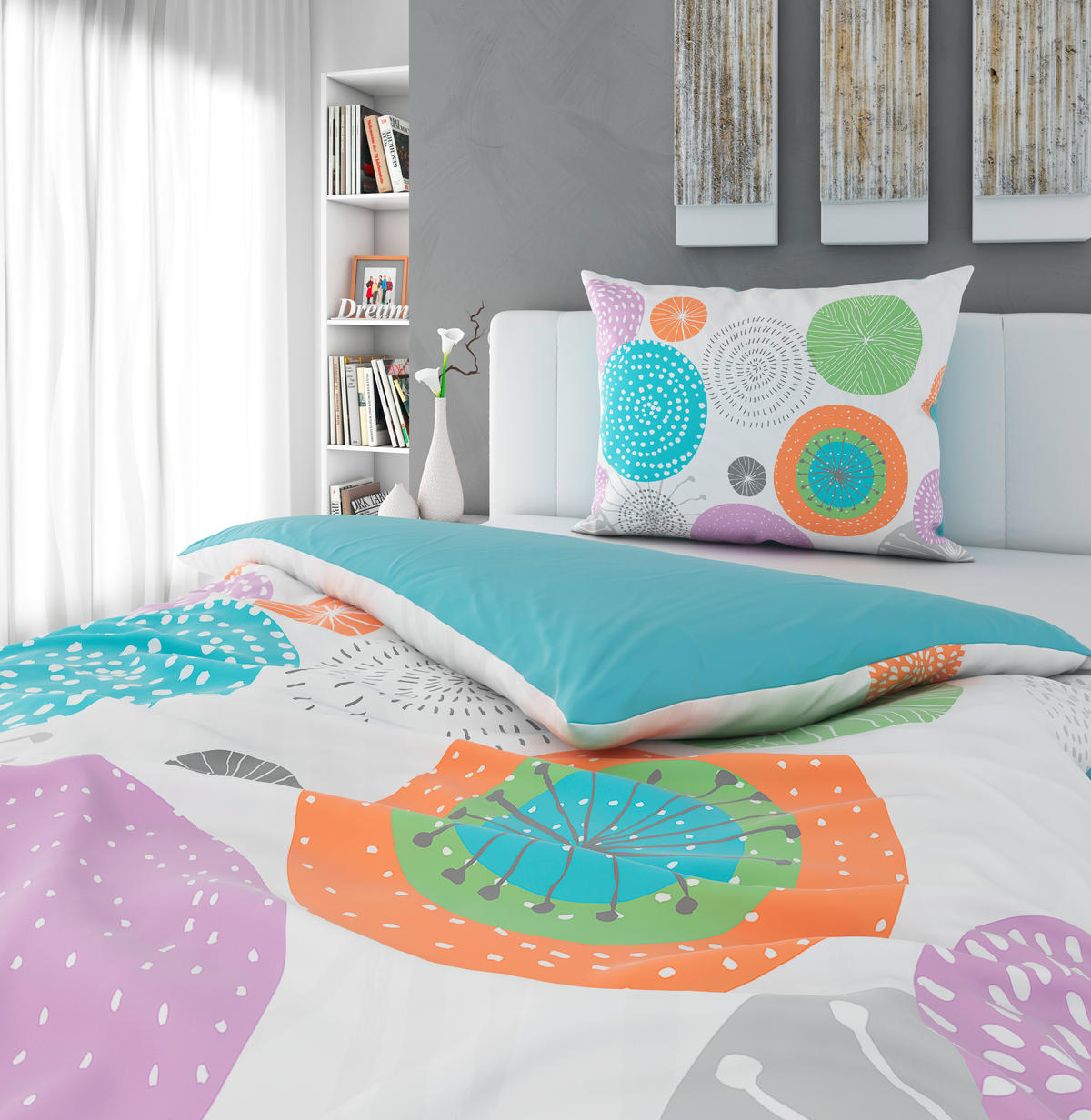 KÉTOLDALAS ÁGYNEMŰHUZAT 140/200 cm  - színes, Trend, textil (140/200cm) - Esposa