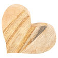 DEKOHERZ - Braun, Natur, Holz (16/15/3,5cm) - Ambia Home