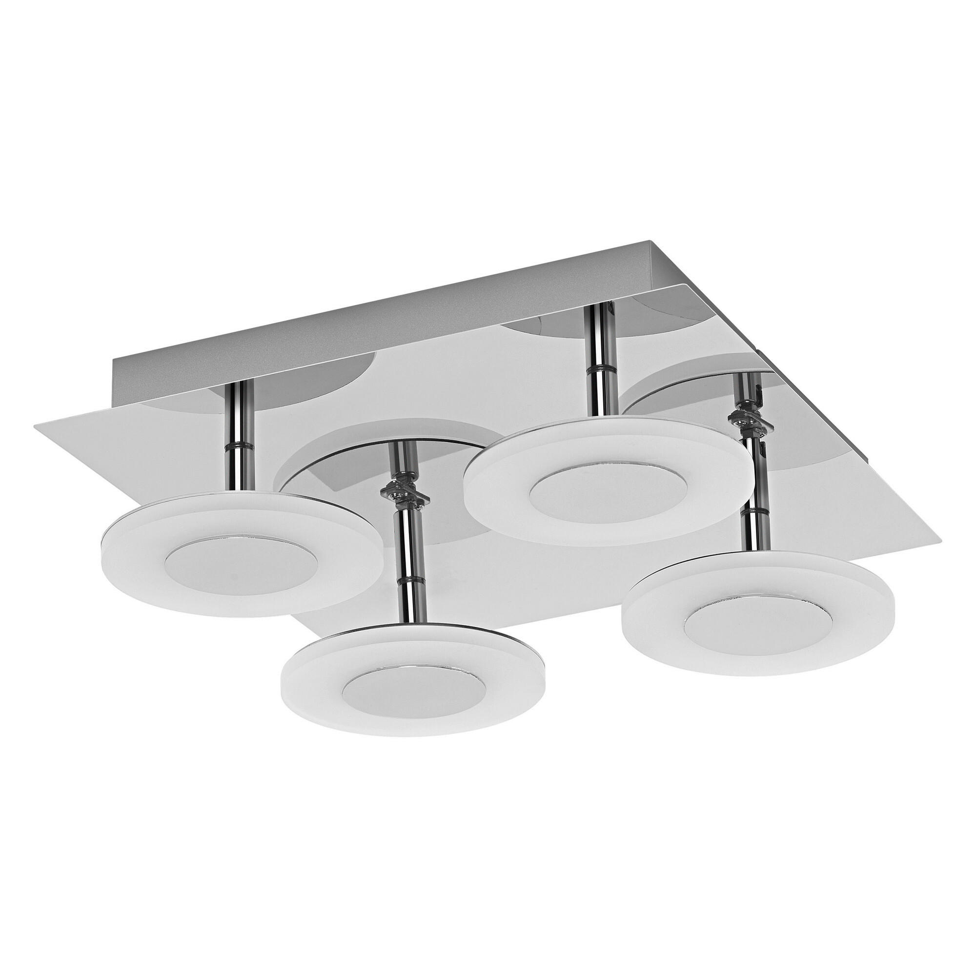 LED-DECKENLEUCHTE Smart+ WiFi Orbis Wave 30/30/9,3 cm   - Silberfarben, Basics, Kunststoff (30/30/9,3cm) - Ledvance