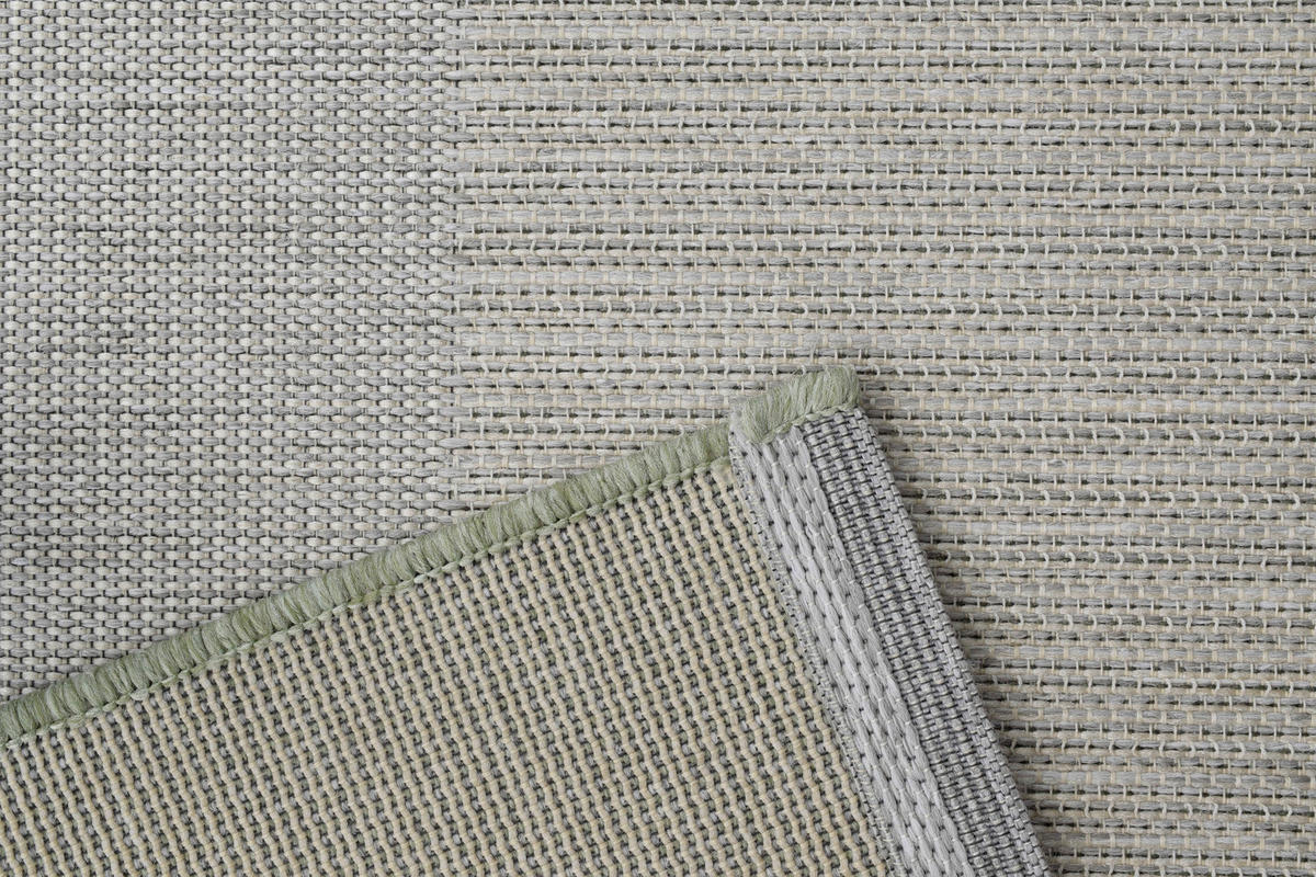 FLACHWEBETEPPICH 120/170 cm Amalfi Grün, Weiß, Hellgrün  - Weiß/Hellgrün, KONVENTIONELL, Textil (120/170cm) - Novel