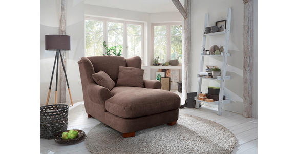 XXL-SESSEL - Taupe, ROMANTIK / LANDHAUS, Holz/Textil (120/101/142cm) - Cantus