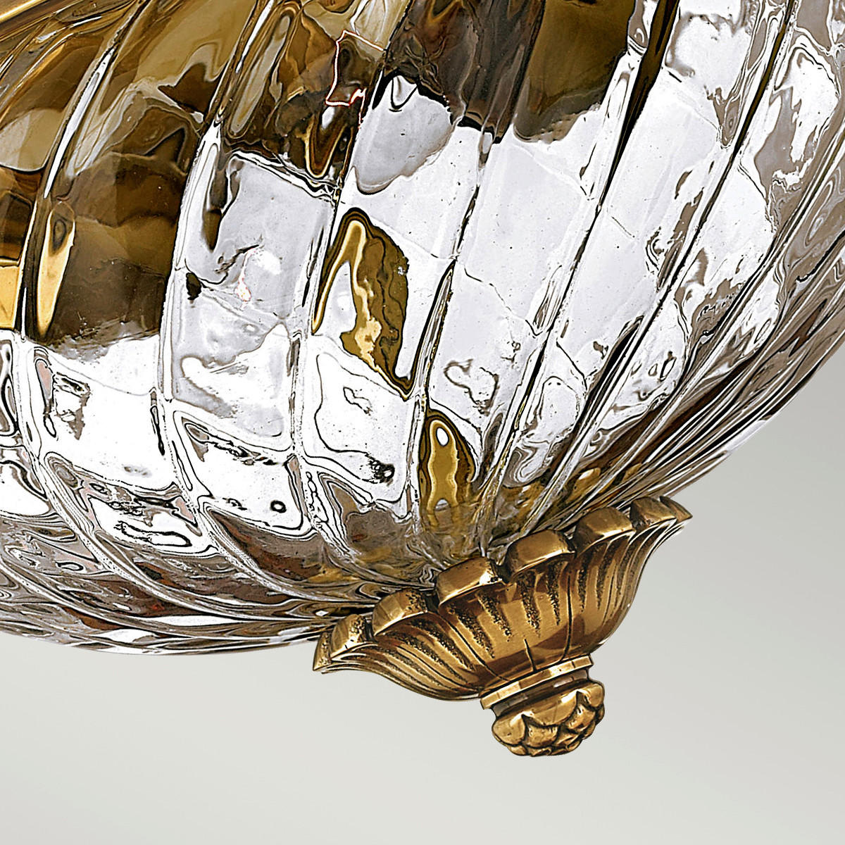 DECKENLEUCHTE  30.5/20 cm    - Messingfarben, KONVENTIONELL, Glas/Metall (30.5/20cm) - Elstead Lighting