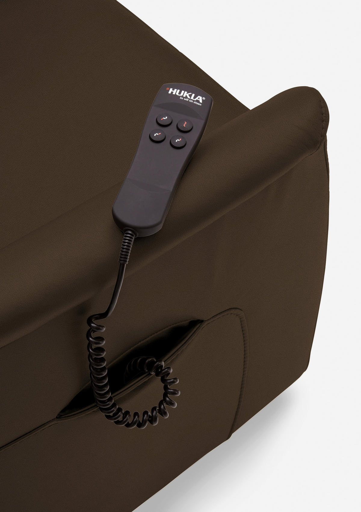 FERNSEHSESSEL Valdera  mit Relaxfunktion, Aufstehhilfe, Rücken echt Echtleder Braun  - Schwarz/Braun, KONVENTIONELL, Leder/Kunststoff (70/107/88cm) - Livetastic