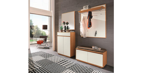 GARDEROBE 5-teilig  in 165/195/40 cm  - Hellbraun/Eichefarben, Basics, Glas/Holz (165/195/40cm) - Novel