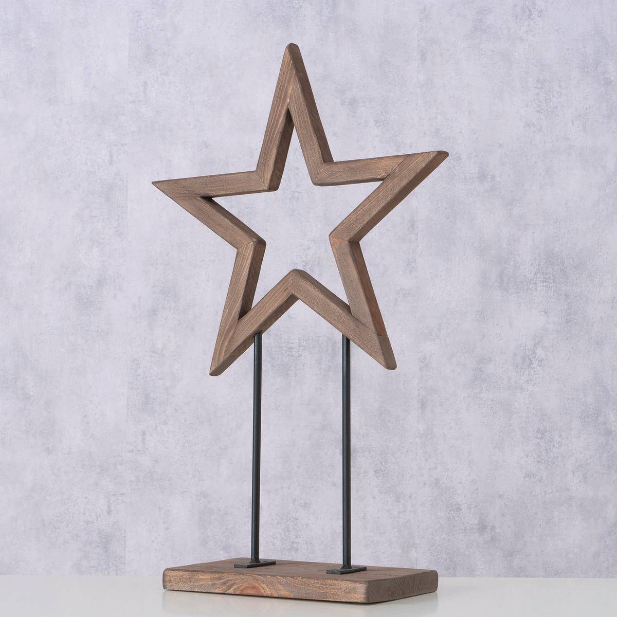 DEKOSTERN  - Naturfarben, Basics, Holz (46/19/71cm) - Boltze Home
