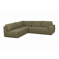 ECKSOFA MAZA in Grün  237/275 cm  - Schwarz/Grün, Design, Textil (237/275cm) - Livetastic