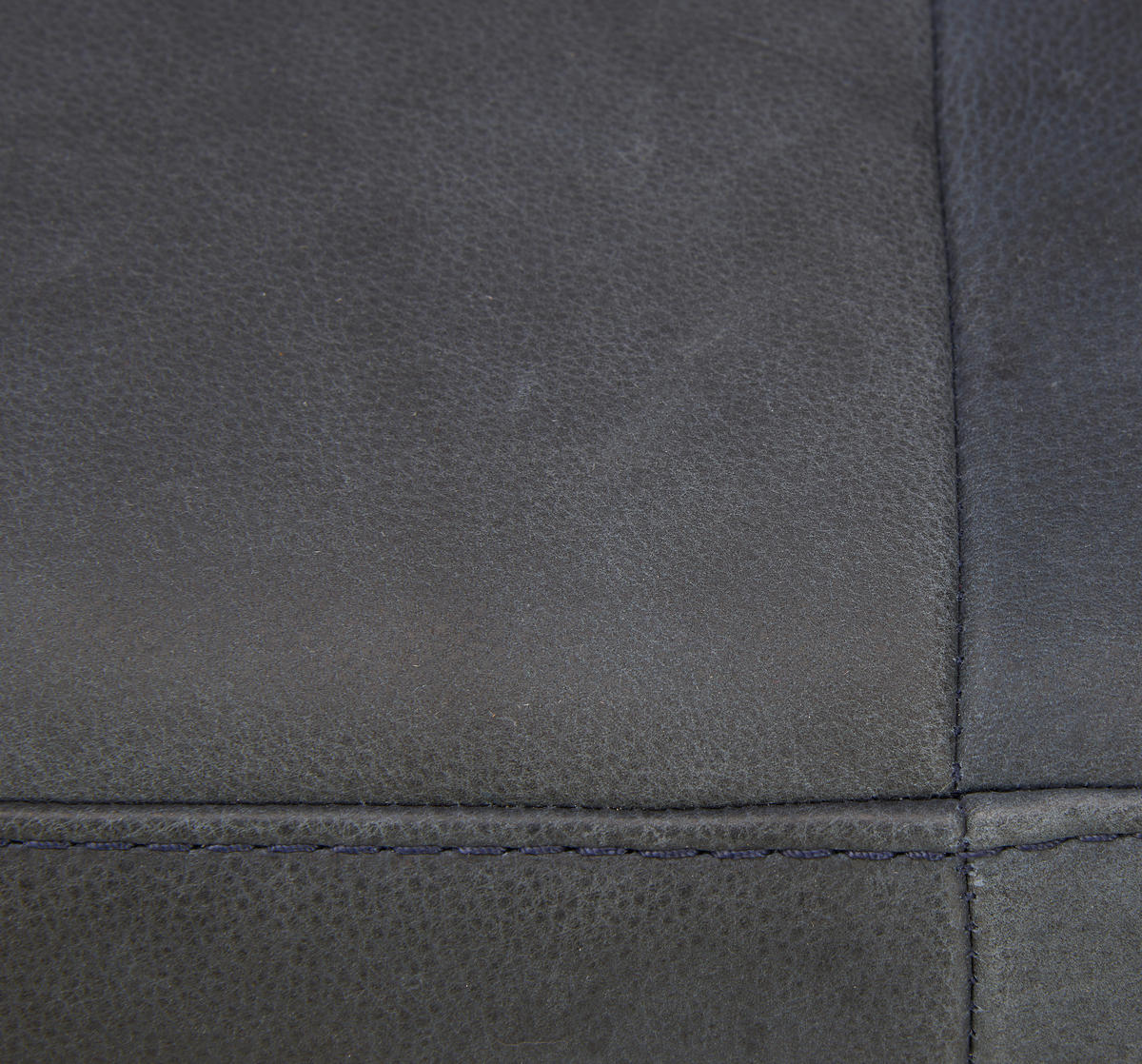 SITZBANK 218/87/66 cm Echtleder Schwarz, Dunkelblau Metall  - Schwarz/Dunkelblau, Design, Leder/Metall (218/87/66cm) - Joop!