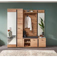 GARDEROBENPANEEL  in 120/154/32 cm  - Eichefarben, Natur, Glas/Holzwerkstoff (120/154/32cm) - Linea Natura