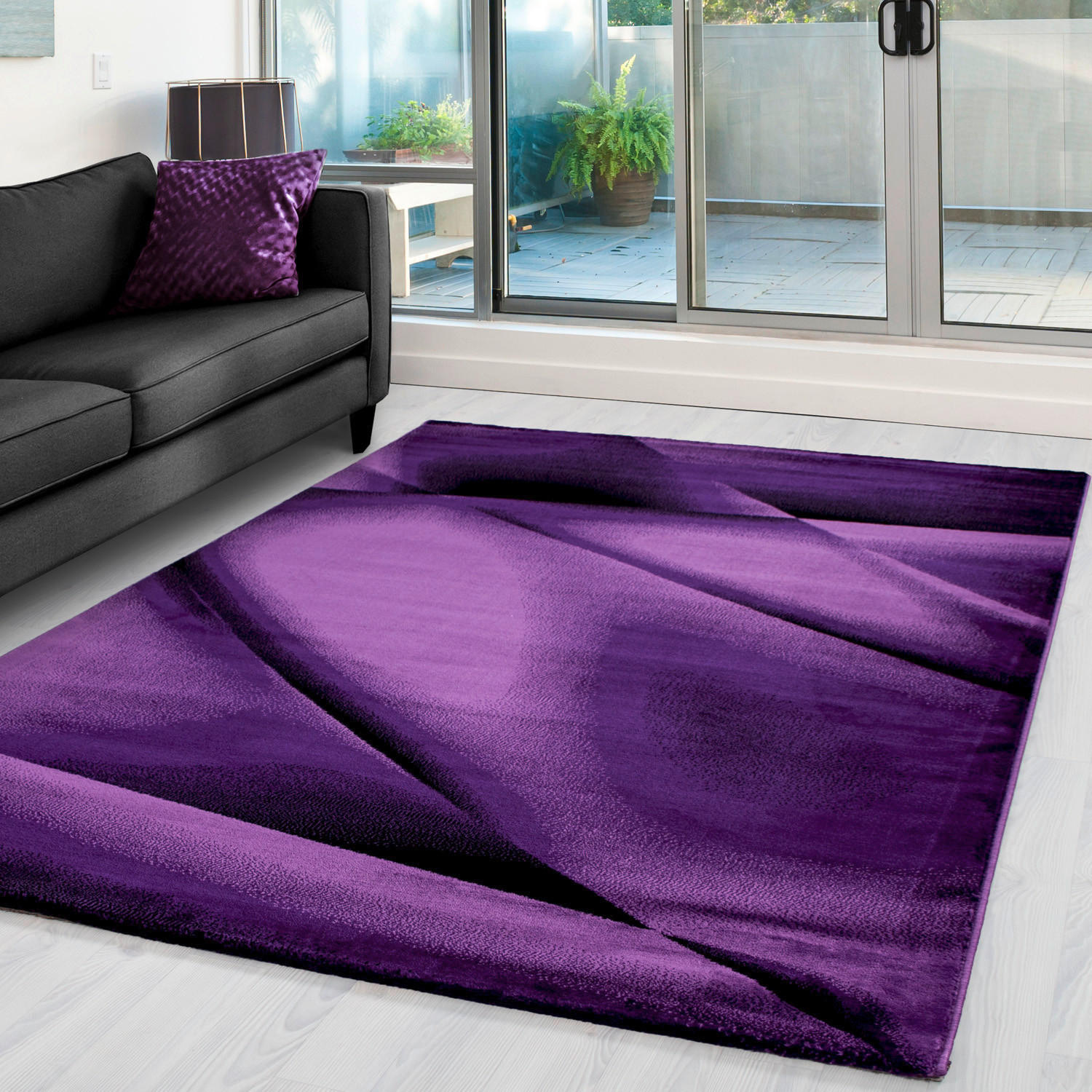 FLACHWEBETEPPICH 140/200 cm Miami Lila  - Lila, Design, Textil (140/200cm) - Novel