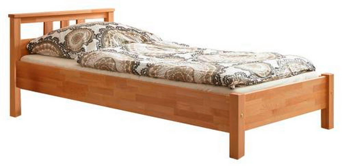BETT 90/200 cm  in Buchefarben  - Buchefarben, KONVENTIONELL, Holz (90/200cm) - MID.YOU