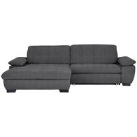 ECKSOFA  in Webstoff Dunkelgrau  180/265 cm  - Dunkelgrau/Schwarz, Design, Textil/Metall (180/265cm) - Carryhome