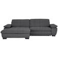ECKSOFA  in Webstoff Dunkelgrau  180/265 cm  - Dunkelgrau/Schwarz, Design, Textil/Metall (180/265cm) - Carryhome