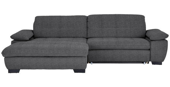 ECKSOFA  in Webstoff Dunkelgrau  180/265 cm  - Dunkelgrau/Schwarz, Design, Textil/Metall (180/265cm) - Carryhome