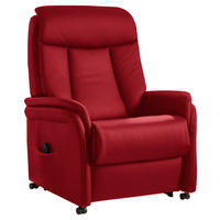 FERNSEHSESSEL Rot  - Rot, Konventionell, Leder/Kunststoff (80/107/84cm) - Valdera