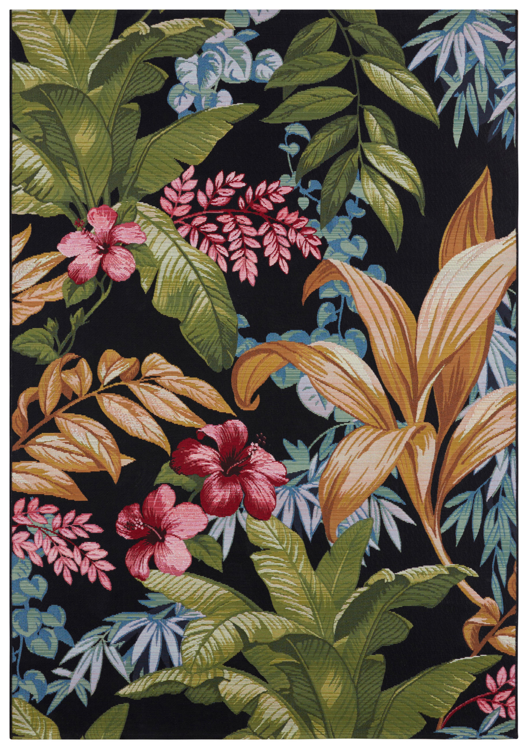 OUTDOORTEPPICH 120/180 cm Flair Multicolor, Goldfarben  - Goldfarben/Multicolor, Design, Kunststoff (120/180cm)