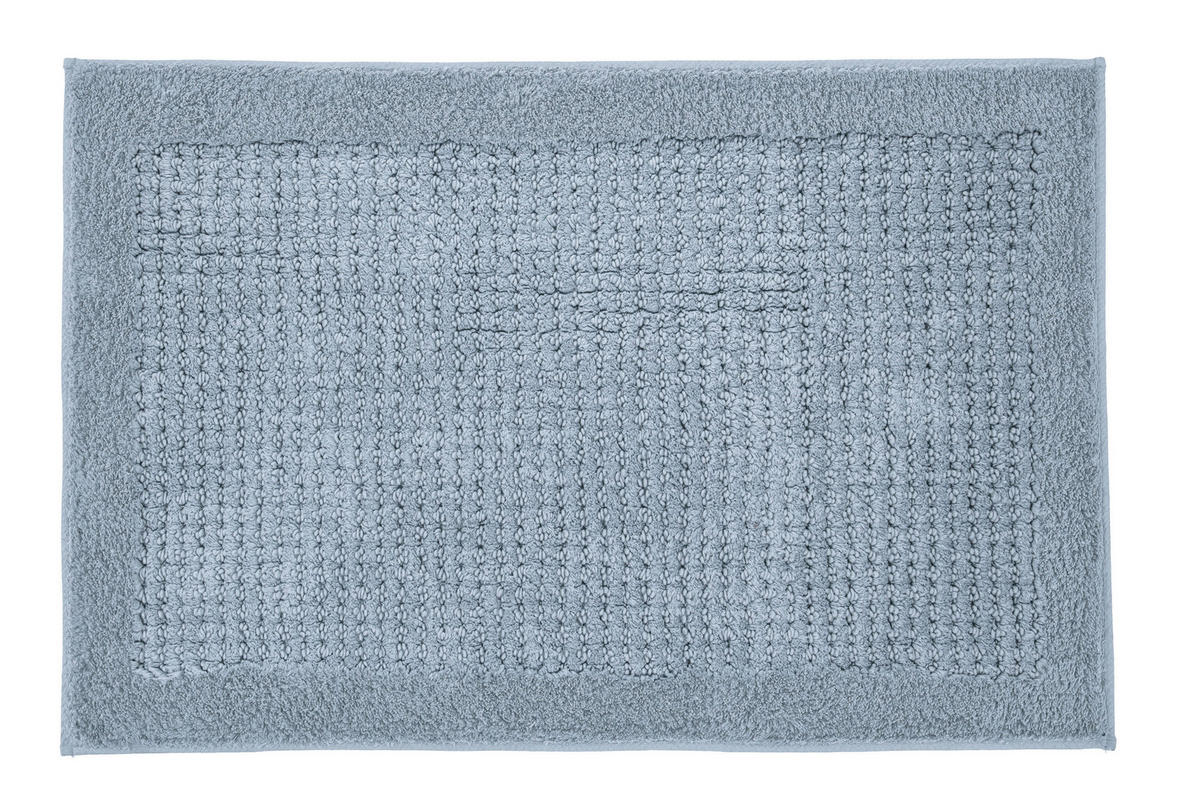 BADTEPPICH Blau 60/60 cm  - Blau, Basics, Kunststoff/Textil (60/60cm) - Kleine Wolke