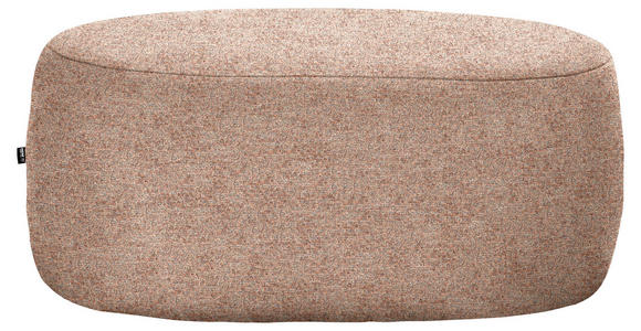 HOCKER in Textil Rostfarben  - Rostfarben/Schwarz, MODERN, Kunststoff/Textil (88/43/66cm) - Hom`in