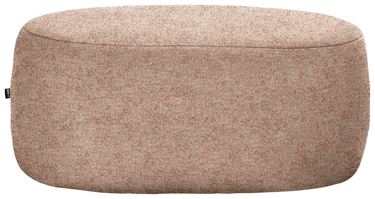 HOCKER in Textil Rostfarben  - Rostfarben/Schwarz, MODERN, Kunststoff/Textil (88/43/66cm) - Hom`in