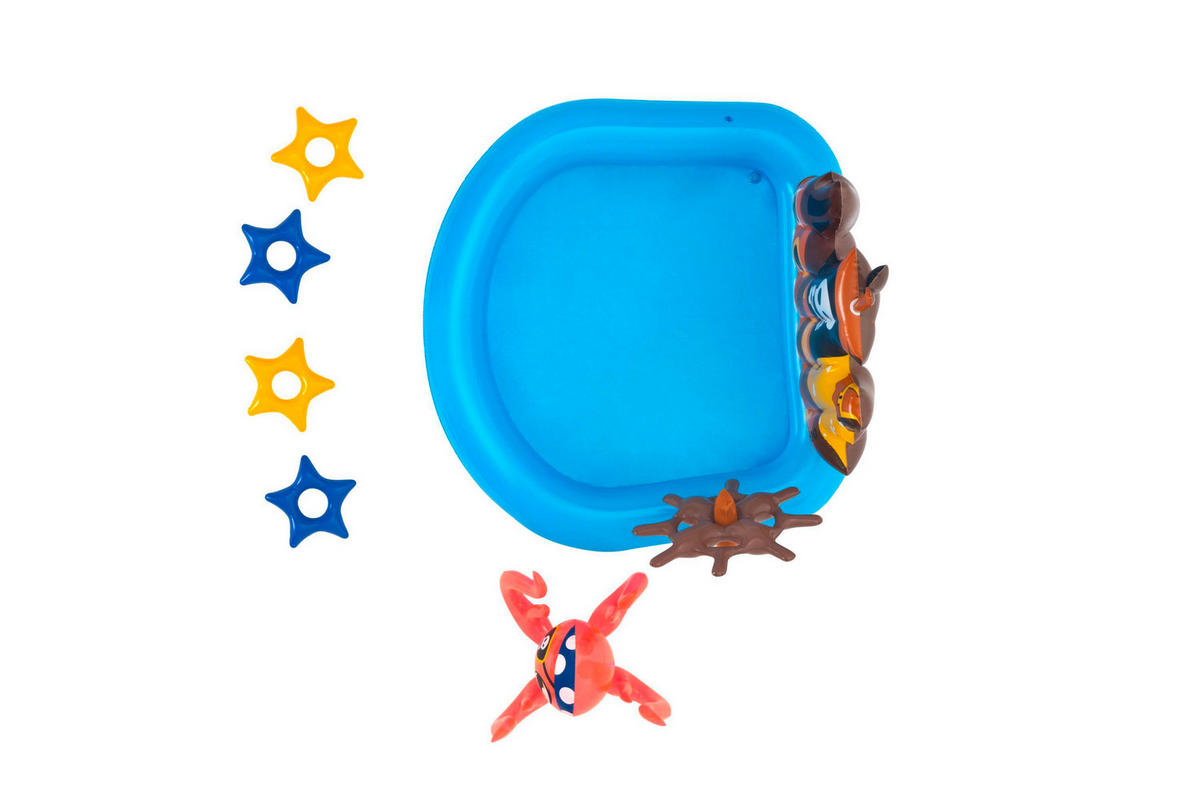 SPIELPOOL SHIPS AHOY 52211 140/130/104 cm  - Blau/Multicolor, KONVENTIONELL, Kunststoff (140/130/104cm) - Bestway