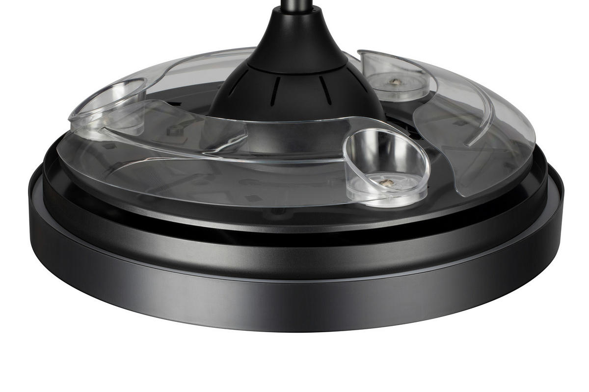 DECKENVENTILATOR - Transparent/Schwarz, Basics, Kunststoff/Metall (91/32,1cm) - Mican