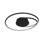 LED-DECKENLEUCHTE 45/8 cm   - Schwarz, LIFESTYLE, Kunststoff/Metall (45/8cm) - Novel