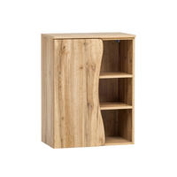 UNTERSCHRANK 60/79/35 cm   - Eiche Wotan/Silberfarben, Natur, Holzwerkstoff/Kunststoff (60/79/35cm) - Xora