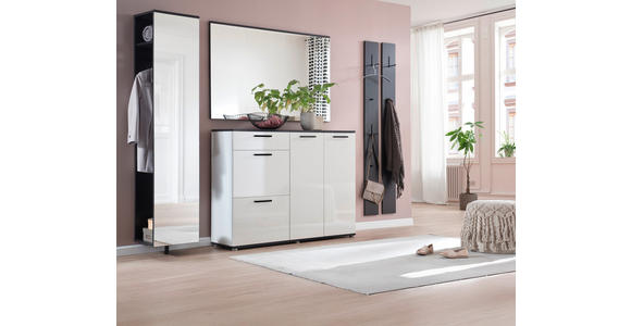 GARDEROBE 5-teilig  in 250/200/38 cm  - Anthrazit/Weiß, KONVENTIONELL, Holzwerkstoff (250/200/38cm) - Moderano