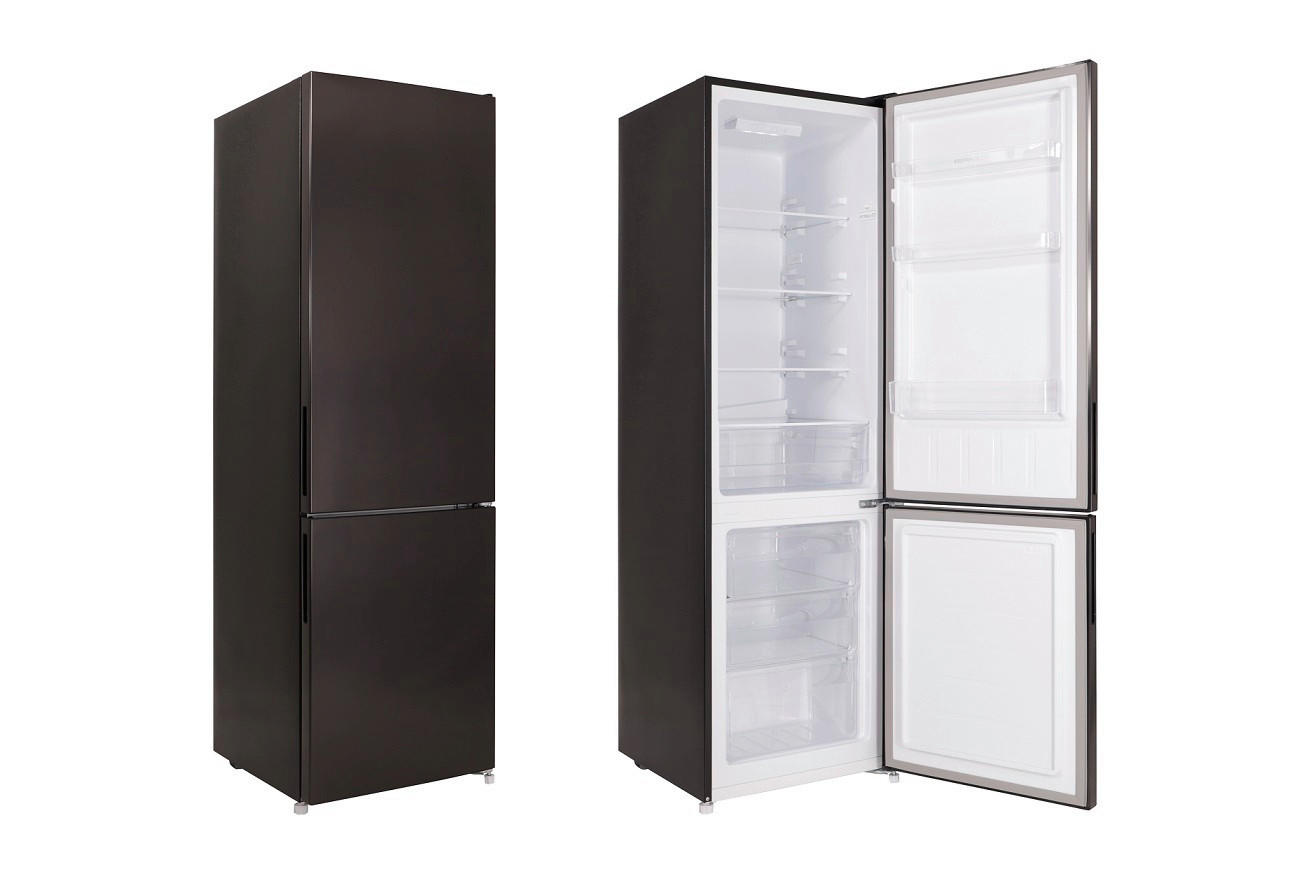 KÜHL-GEFRIER-KOMBINATION 54/176/55 cm KG176BS-37  - Dunkelgrau, Basics, Glas/Kunststoff (54/176/55cm) - Respekta