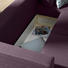 WOHNLANDSCHAFT in Textil Aubergine - Silberfarben/Aubergine, Design, Kunststoff/Textil (215/145cm) - Carryhome WOHNLANDSCHAFT in Textil Aubergine - Silberfarben/Aubergine, Design, Kunststoff/Textil (215/145cm) - Carryhome