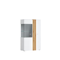 VITRÍNA, 94/152/45 cm - Konventionell, kov/kompozitné drevo (94/152/45cm) - Hom`in